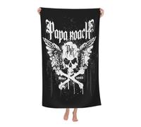 ODZCSYWVY Unisex Roach Music Rock Band Papa Bath Towel Ultra-Soft Bath sheet High Absorbency Ideal for Bathroom Pool Beach and Trips Bath sheet Sized 52×32 inches