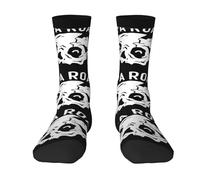 ODZCSYWVY Unisex Roach Music Rock Band Papa Crew Socks Moisture Wicking Half Cushion Polyester breathable Comfortable fashionable for Athletic Sport and Run.
