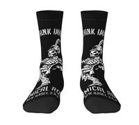 ODZCSYWVY Unisex Romance Rock Band My Chemical Crew Socks Moisture Wicking Half Cushion Polyester breathable Comfortable fashionable for Athletic Sport and Run.