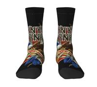 ODZCSYWVY Unisex Skynyrd Rock Band Lynyrd Crew Socks Moisture Wicking Half Cushion Polyester breathable Comfortable fashionable for Athletic Sport and Run.