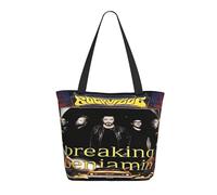 ODZCSYWVY Women's Breaking Rock Band Benjamin Tote Bag fashionable Shopping Bag Personalized pattern Shoulder bag for Birthday Girls Mom Friends Teachers Gym Travel and Work