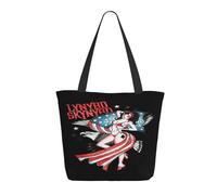 ODZCSYWVY Women's Lynyrd Rock Band Skynyrd Tote Bag fashionable Shopping Bag Personalized pattern Shoulder bag for Birthday Girls Mom Friends Teachers Gym Travel and Work