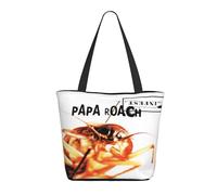 ODZCSYWVY Women's Roach Music Rock Band Papa Tote Bag fashionable Shopping Bag Personalized pattern Shoulder bag for Birthday Girls Mom Friends Teachers Gym Travel and Work