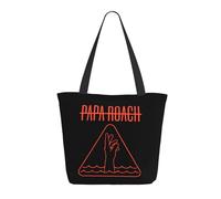 ODZCSYWVY Women's Roach Music Rock Band Papa Tote Bag fashionable Shopping Bag Personalized pattern Shoulder bag for Birthday Girls Mom Friends Teachers Gym Travel and Work