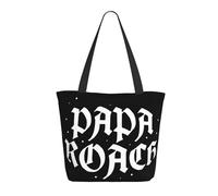 ODZCSYWVY Women's Roach Music Rock Band Papa Tote Bag fashionable Shopping Bag Personalized pattern Shoulder bag for Birthday Girls Mom Friends Teachers Gym Travel and Work