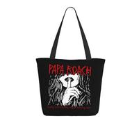 ODZCSYWVY Women's Roach Music Rock Band Papa Tote Bag fashionable Shopping Bag Personalized pattern Shoulder bag for Birthday Girls Mom Friends Teachers Gym Travel and Work