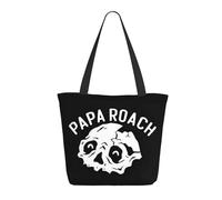 ODZCSYWVY Women's Roach Music Rock Band Papa Tote Bag fashionable Shopping Bag Personalized pattern Shoulder bag for Birthday Girls Mom Friends Teachers Gym Travel and Work