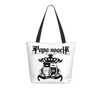 ODZCSYWVY Women's Roach Music Rock Band Papa Tote Bag fashionable Shopping Bag Personalized pattern Shoulder bag for Birthday Girls Mom Friends Teachers Gym Travel and Work