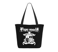 ODZCSYWVY Women's Roach Music Rock Band Papa Tote Bag fashionable Shopping Bag Personalized pattern Shoulder bag for Birthday Girls Mom Friends Teachers Gym Travel and Work