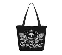 ODZCSYWVY Women's Roach Music Rock Band Papa Tote Bag fashionable Shopping Bag Personalized pattern Shoulder bag for Birthday Girls Mom Friends Teachers Gym Travel and Work
