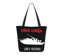 ODZCSYWVY Women's Roach Music Rock Band Papa Tote Bag fashionable Shopping Bag Personalized pattern Shoulder bag for Birthday Girls Mom Friends Teachers Gym Travel and Work