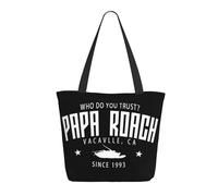 ODZCSYWVY Women's Roach Music Rock Band Papa Tote Bag fashionable Shopping Bag Personalized pattern Shoulder bag for Birthday Girls Mom Friends Teachers Gym Travel and Work