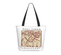 ODZCSYWVY Women's Singer Simon Music Paul Tote Bag fashionable Shopping Bag Personalized pattern Shoulder bag for Birthday Girls Mom Friends Teachers Gym Travel and Work