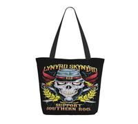 ODZCSYWVY Women's Skynyrd Rock Band Lynyrd Tote Bag fashionable Shopping Bag Personalized pattern Shoulder bag for Birthday Girls Mom Friends Teachers Gym Travel and Work