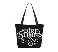 ODZCSYWVY Women's Straits Rock Band Dire Tote Bag fashionable Shopping Bag Personalized pattern Shoulder bag for Birthday Girls Mom Friends Teachers Gym Travel and Work