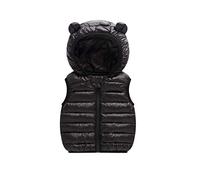 Odziezet Baby Down Gilet Lightweight Cartoon Waistcoat Boy Girl Clothes 3-36 Months Black