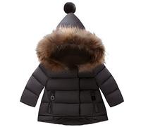 Odziezet Baby Hooded Jacket Girl Boy Long Sleeve Parka Down Coat Autumn Winter Warm Clothes 0-7 Years