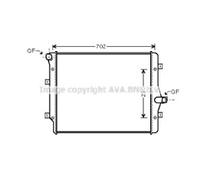 OE SPEC AVA RADIATOR FOR AUDI A3 (2004) A3 2.0 TDI