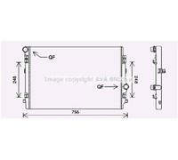 OE SPEC AVA RADIATOR FOR AUDI A3 (2012) A3 2.0 TDI