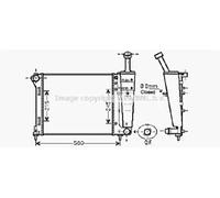 OE SPEC AVA RADIATOR FOR FIAT 500 (2008) 1.2