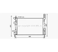 OE SPEC AVA RADIATOR FOR FORD GRAND C-MAX (2011) 1.6 TDCI