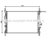 OE SPEC AVA RADIATOR FOR FORD TRANSIT 260 (2006) 2.2 TDCI