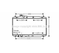OE SPEC AVA RADIATOR FOR HONDA CIVIC (2006) 2.0 IVTEC TYPE R