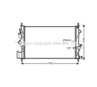 OE SPEC AVA RADIATOR FOR OPEL INSIGNIA (2009) 1.8 VVT ECOTEC