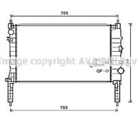 OE SPEC AVA RADIATOR FOR OPEL MOKKA (2013) 1.4 ECOTEC