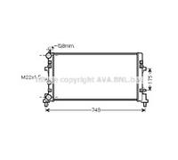 OE SPEC AVA RADIATOR FOR SEAT IBIZA (2008) 1.2