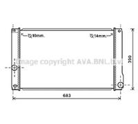 OE SPEC AVA RADIATOR FOR TOYOTA AURIS (2007) AURIS 1.8 HYBRID