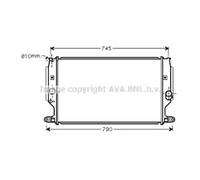 OE SPEC AVA RADIATOR FOR TOYOTA AURIS (2007) AURIS 2.2 D4D