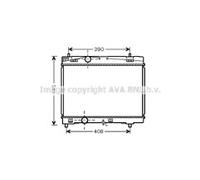 OE SPEC AVA RADIATOR FOR TOYOTA BELTA (2005) BELTA 1.3 VVTI