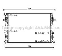 OE SPEC AVA RADIATOR FOR VW GOLF (2013) 1.2 TSI