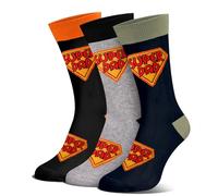 OEAGO Fathers Day Socks Gifts for Dad from Daughter Son,3 Pack Funny Superdad Socks, Dad Birthday Gifts for Men Husband, Fathers Day Presents for Stepdad Grandpa Birthday Christmas (Size:9-11)