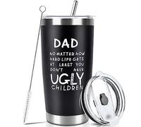 OEAGO Gifts for Dad Grandpa from Daughter Son,20 OZ Tumbler Travel Mug with Straws Lids,Dad Birthday Gifts for Men Husband,Secret Santa Presents for Christmas Anniversary