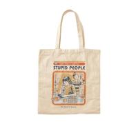 OEAOIOBU A Cure For Stupid People Cotton Tote BagReusable Grocery Bag for Daily Errands School Work Travel