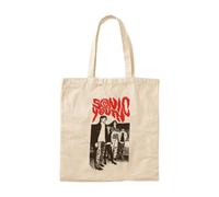 OEAOIOBU Big Red Typography Band With Face Member Tote BagReusable Grocery Bag for Daily Errands School Work Travel