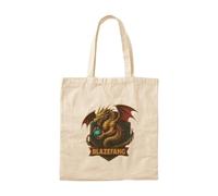 OEAOIOBU Blazefang Mythology Design Medieval Folklore, Treasure Guardian & Legendary Beast Tote BagReusable Grocery Daily Use