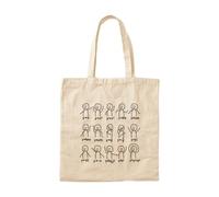 OEAOIOBU Funny Algebra Dance Graph Figures Math Equation Tote BagReusable Grocery Bag for Daily Errands School Work Travel