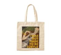 OEAOIOBU I Was Not Made To Be Subtle Tote BagReusable Grocery Bag for Daily Errands School Work Travel
