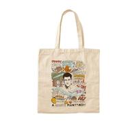 OEAOIOBU Let's Go Cotton Tote BagReusable Grocery Bag for Daily Errands School Work Travel