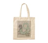 OEAOIOBU Never Feed a Tatzelwurm Cotton Tote BagReusable Grocery Bag for Daily Errands School Work Travel