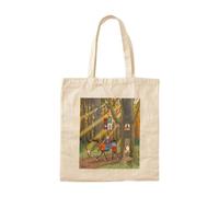 OEAOIOBU The Gnome King rides out Cotton Tote BagReusable Grocery Bag for Daily Errands School Work Travel