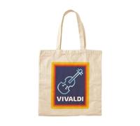 OEAOIOBU Vivaldi grocery store violin Cotton Tote BagReusable Grocery Bag for Daily Errands School Work Travel