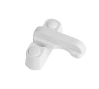 OEBHA 1/2/3Pcs Plastic Child Safe Security Window Door Sash Lock Handle Safety Type Home Window Lever T Door Balcony Lock(3pcs)