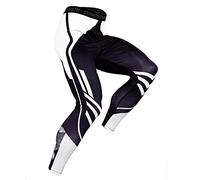 OEBLD Compression Pants Men UV Blocking Running Tights 1 or 2 Pack Gym Yoga Leggings for Athletic Workout, White Dot Pants, Medium