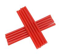 OEBUAFI 10 Pcs Hot Melt Glue Sticks, Polyurethane Rubber 7x150mm for DIY Crafts, School Projects, Home Repairs, Strong Adhesive, Non, Quick Melt (Red)