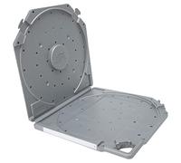 OEBUAFI 10" Universal Empty Tape Reel Plastic Box with Tight Fixing for Sound Tapes, Carry Handle for Easy Suspension, Ideal for Artists, Producers, and Engineers (Grey)