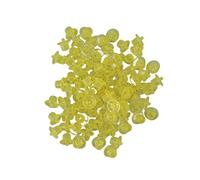 OEBUAFI 100 Plastic Queen Bee Rearing Cups Non Beekeeping Cell Cup for Queen Rearing Beekeepers (Yellow)